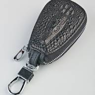 M-056 Ключница для автоключей &quot;891#&quot; (крокодил/нат. кожа) - M-056 Ключница для автоключей "891#" (крокодил/нат. кожа)