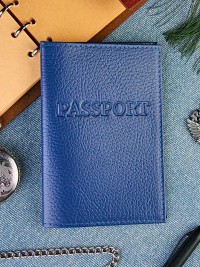 A-058 Обложка на паспорт загран (флотер/нат. кожа)