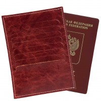 J-046 Картхолдер для паспорта и кредитных карт (нат. кожа)