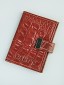 H-022 Визитница вертикальная на кнопке (нат.кожа)