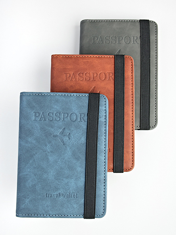 A-127 Обложка на паспорт "Travel wallet 1871" (эко-кожа)