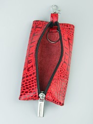 M-021 Ключница на молнии"B-2" (средн./кайман/нат.кожа) 